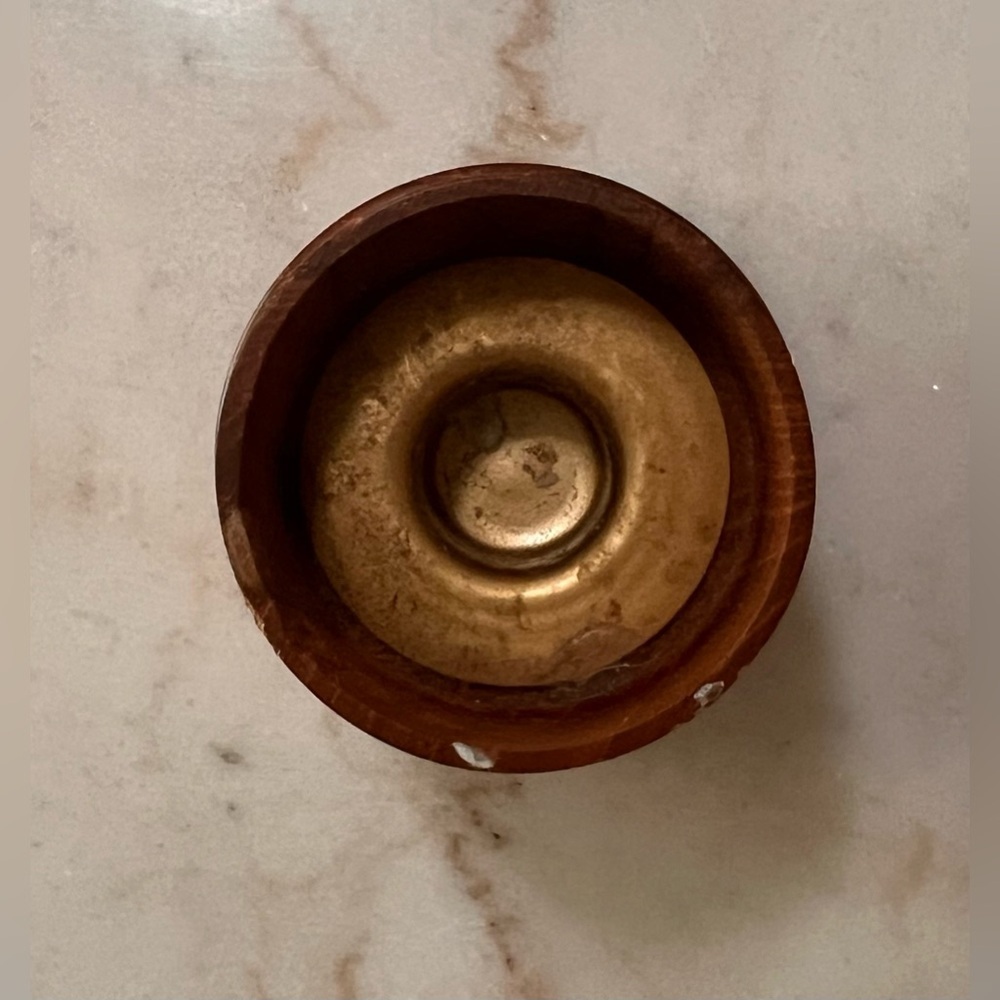 Vintage Dolphin Teak Hurricane Candle Holder - Picture 5 of 5